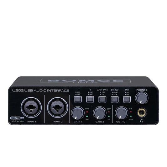 USB Audio Interface with Mic Preamplifier